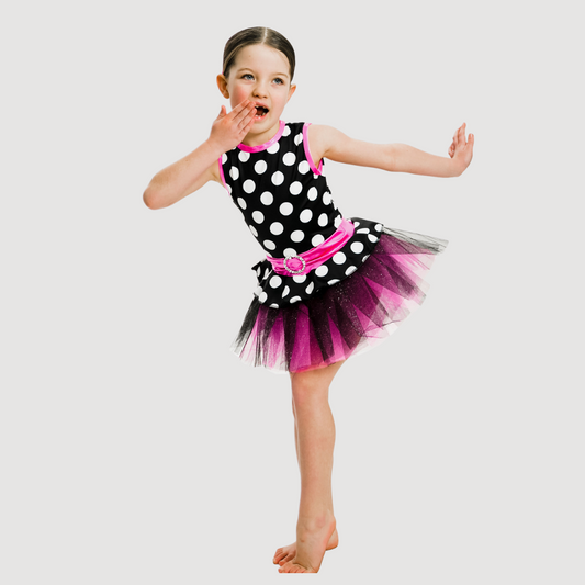 'Cutie Pie' Polka Dot Tutu Dress (MTO) - RD Dance Costumes & Uniform