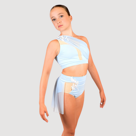 'Dreamy' Blue Lyrical Two Piece (MTO) - RD Dance Costumes & Uniform