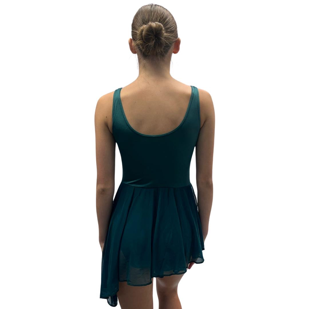 Green Mesh Skirted Leotard