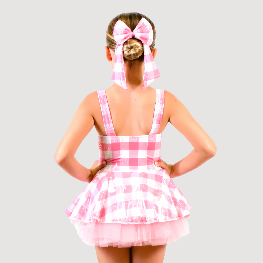 'Dolly' Pink Gingham Tutu Dress - RD Dance Costumes & Uniform