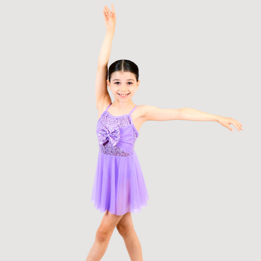 'Lilly' Purple Sequin Lyrical Dress (MTO) - RD Dance Costumes & Uniform