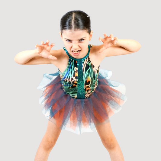 'Jungle Rhythm' Jungle Themed Tutu Dress (MTO) - RD Dance Costumes & Uniform