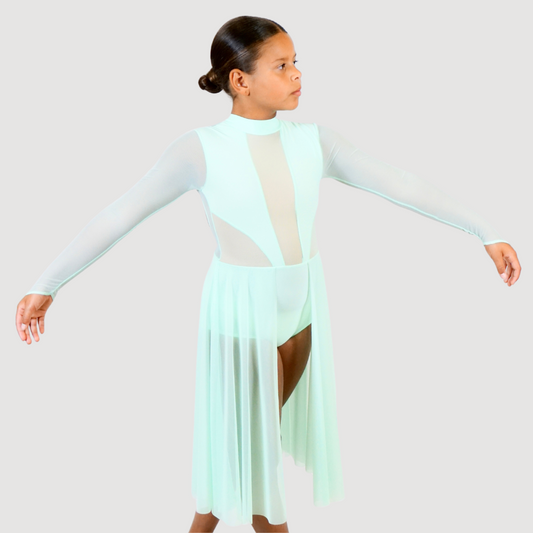 'Elegance' Green Lyrical Dress (MTO) - RD Dance Costumes & Uniform