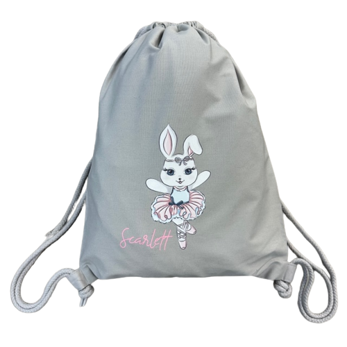 Ballerina Bunny Organic Cotton Gym Bag - Razzle Dazzle Dance Costumes