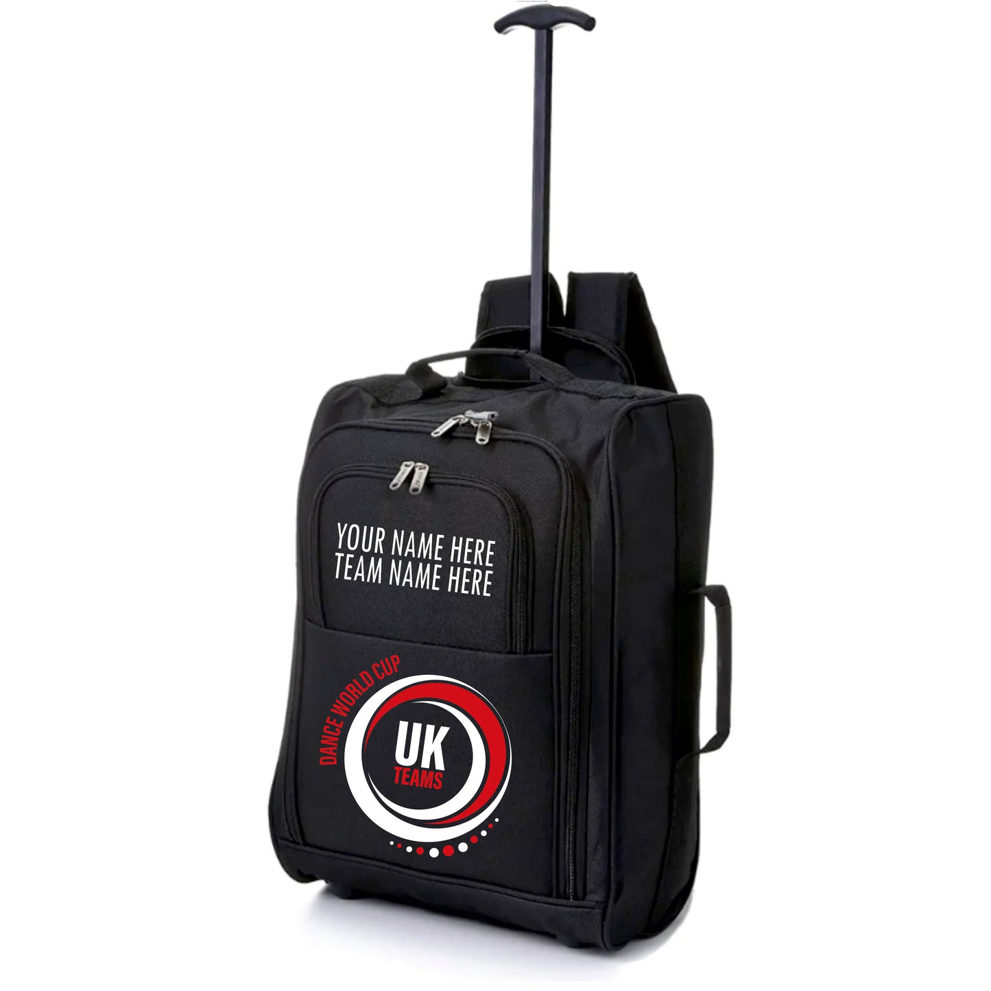 Dance World Cup UK Teams Personalised Backpack Trolley Bag