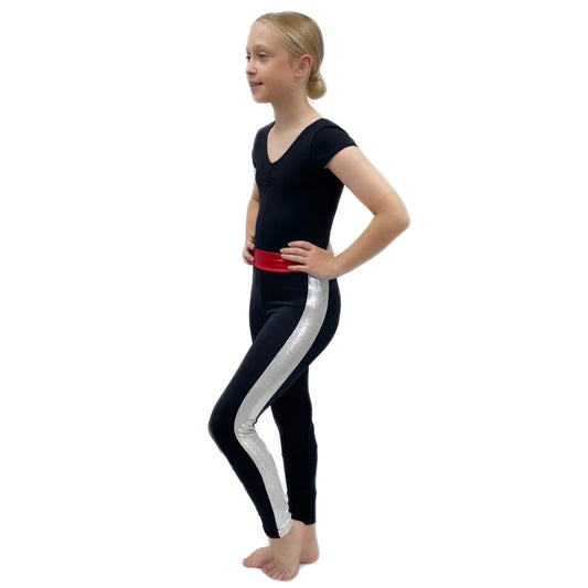 Black & Silver Leggings | Razzle Dazzle Dance Costumes