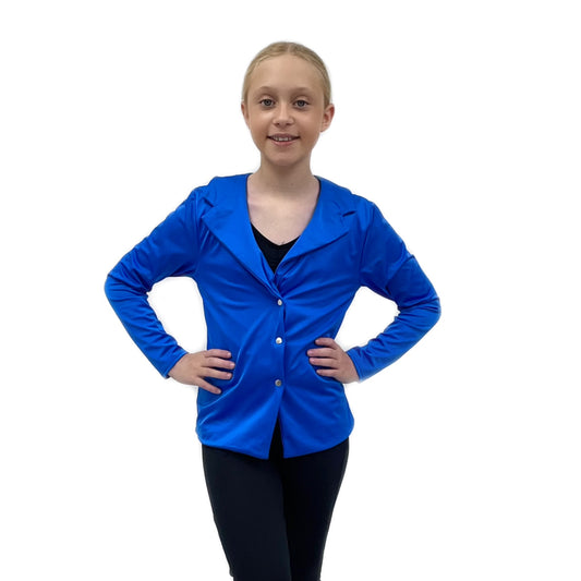 Blue Lycra Jacket | Razzle Dazzle Dance Costumes