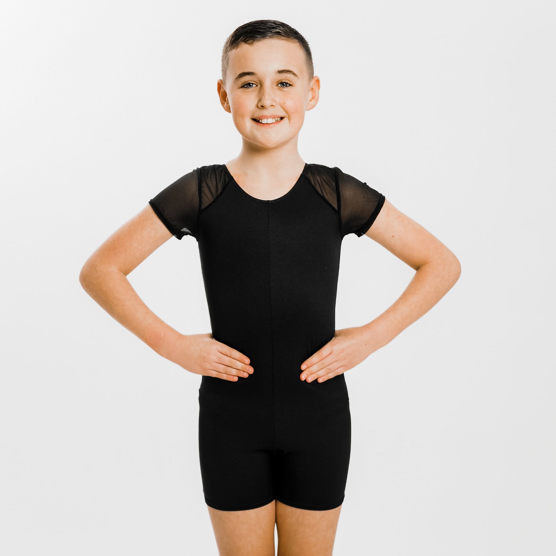 Boys Raglan Mesh Short Sleeved Unitard | RD Dance Costumes & Uniform