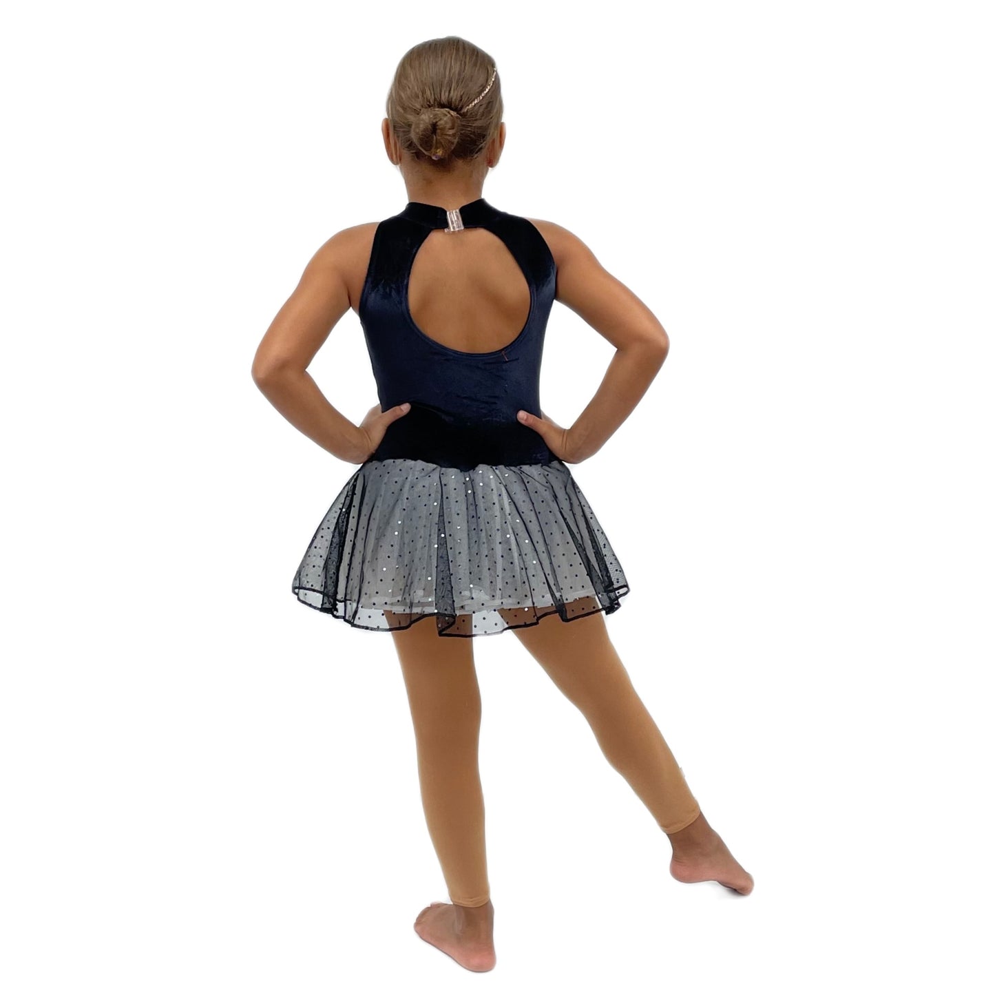 Blue & Silver Velvet Sparkle Net Tutu