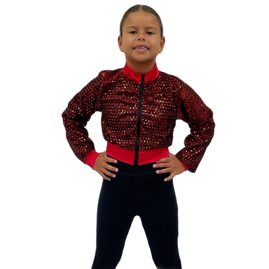 Red Sequin Jacket | Razzle Dazzle Dance Costumes