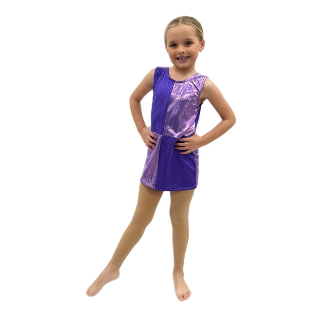 Purple Shine 60's Style Panel Dress | Razzle Dazzle Dance Costumes