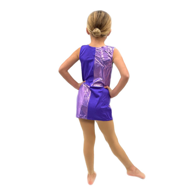 Purple Shine 60's Style Panel Dress | Razzle Dazzle Dance Costumes