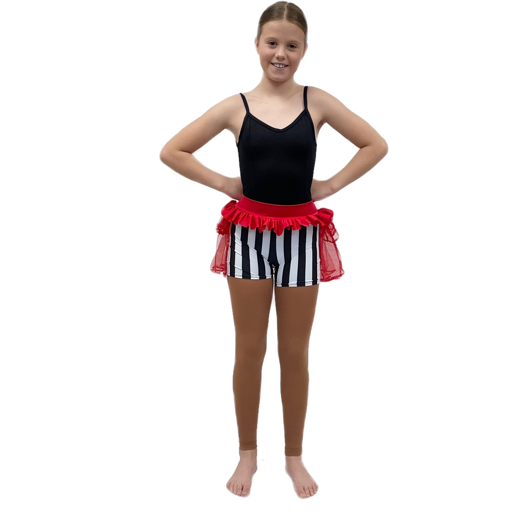 Striped 2025 shorts costume