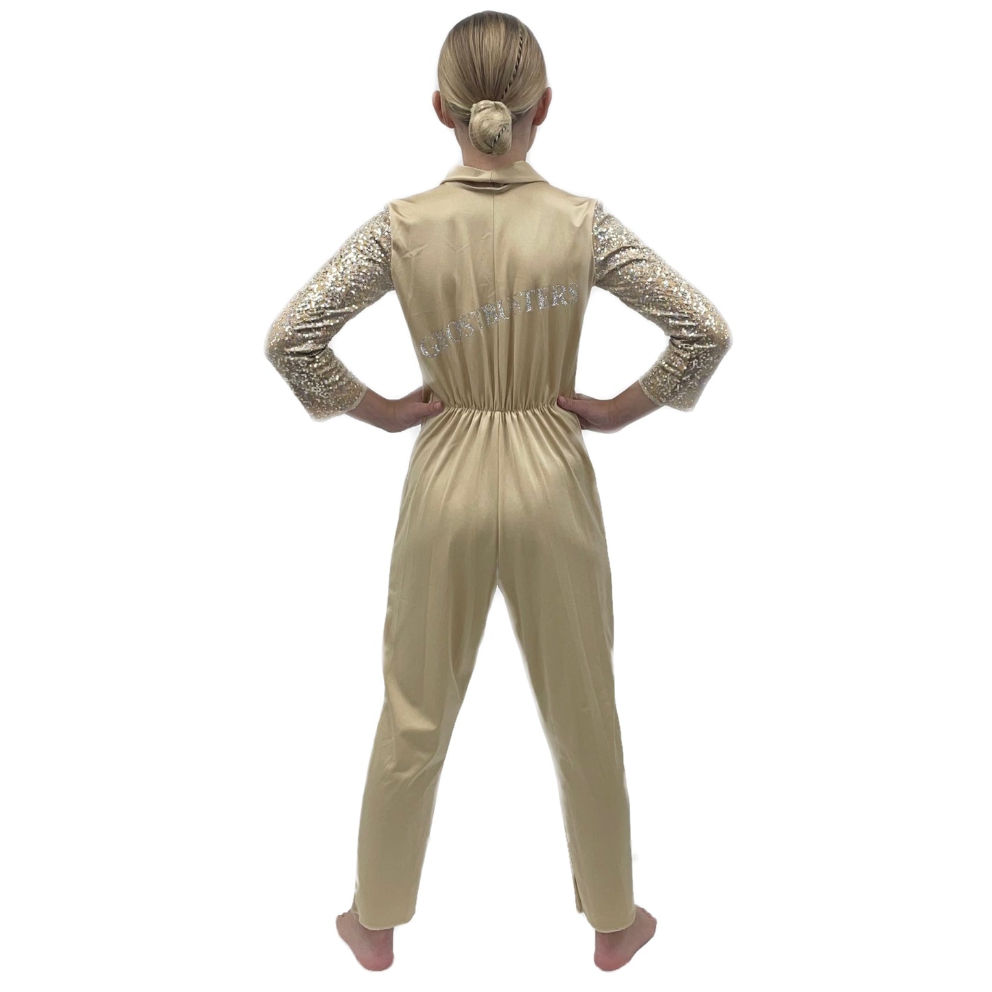 Gold Sequin Ghostbuster Style Jumpsuit