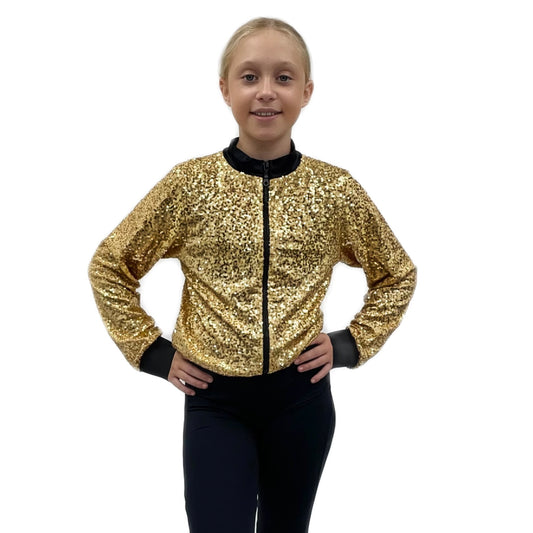 Gold Sequin Jacket | Razzle Dazzle Dance Costumes