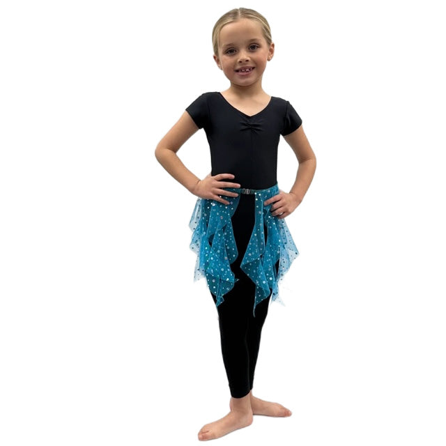 Blue Sequin Mesh Skirt | Razzle Dazzle Dance Costumes