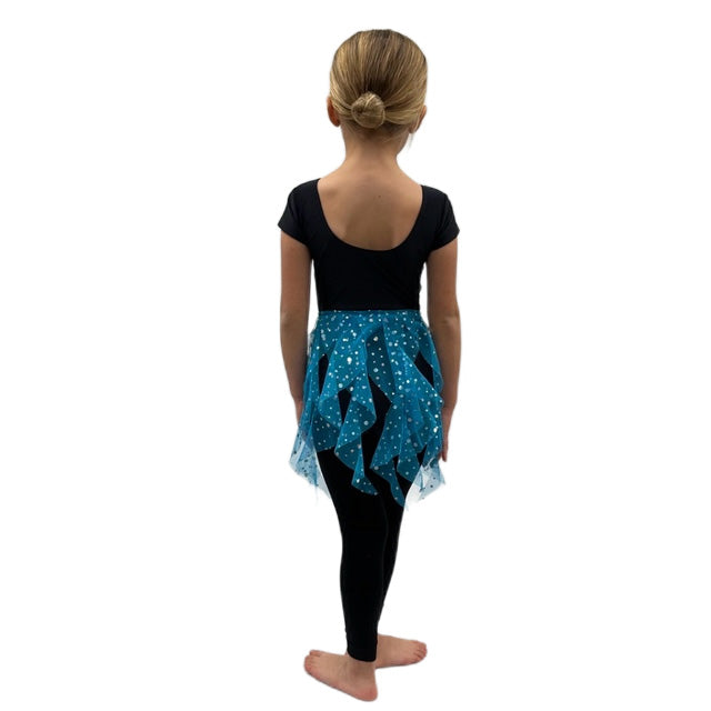 Blue Sequin Mesh Skirt | Razzle Dazzle Dance Costumes