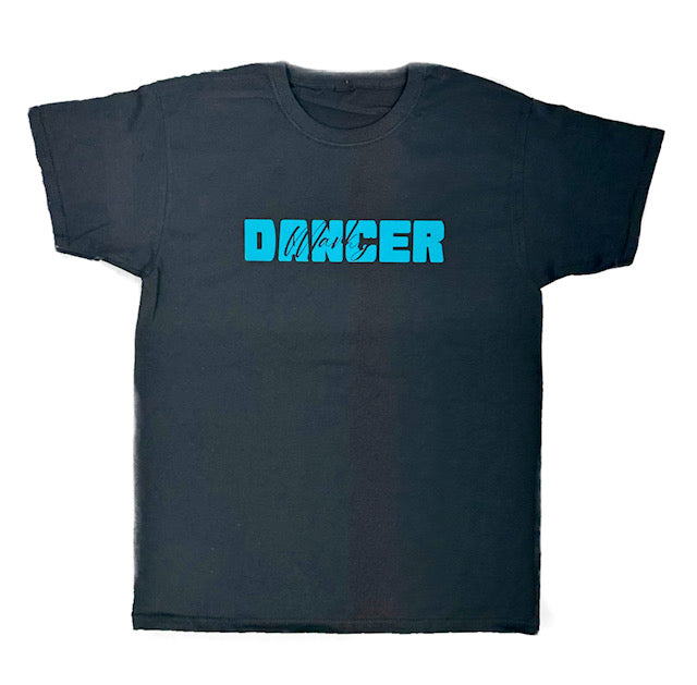 Black Personalised Dancer T-shirt - Various Print Colours