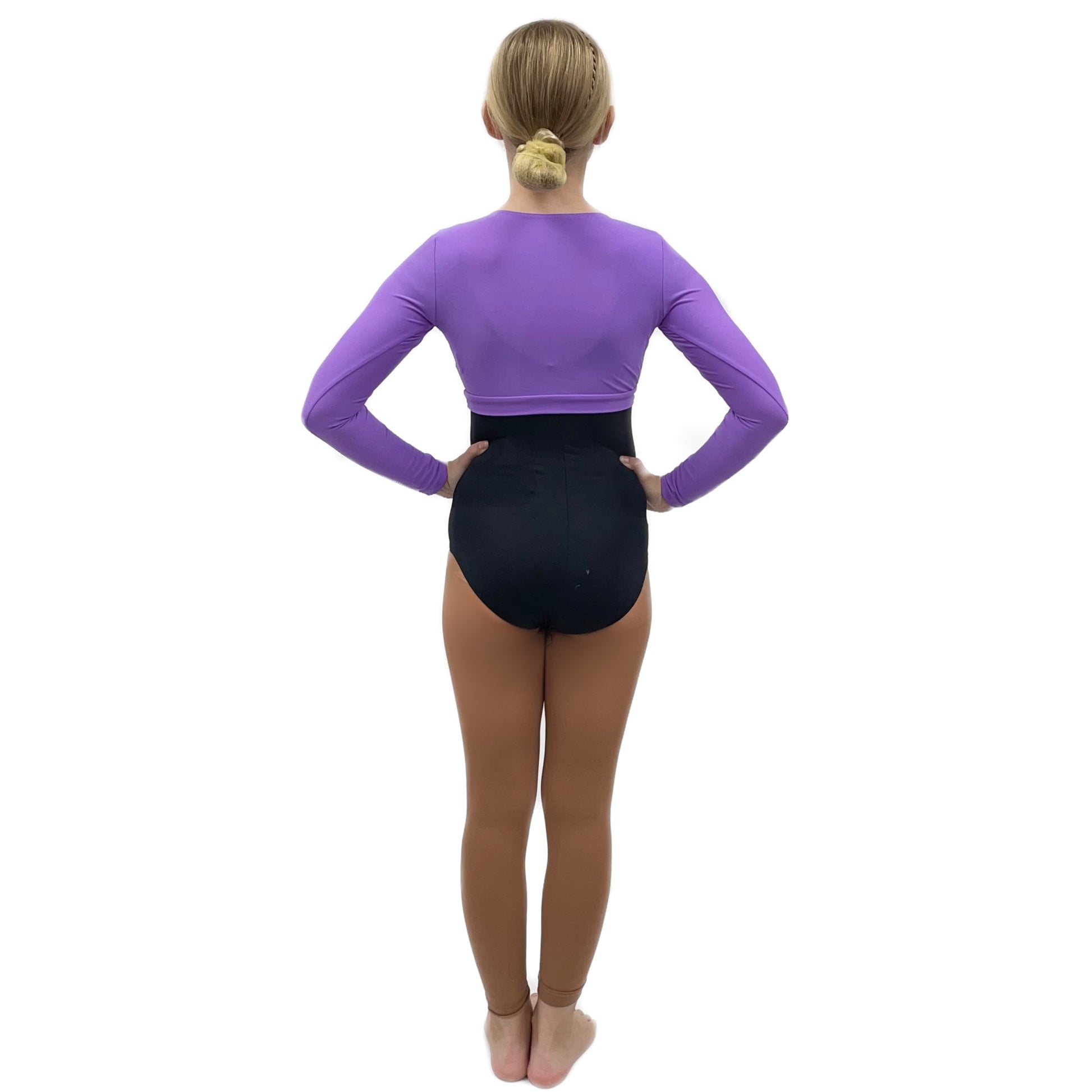 Lilac X-Over Warm Up Cardigan  | Razzle Dazzle Dance Costumes Nuneaton