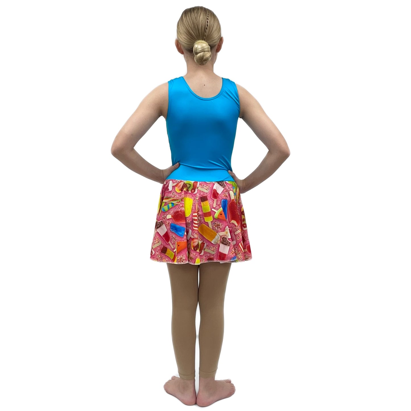 Lollipop Print Skirted Leotard