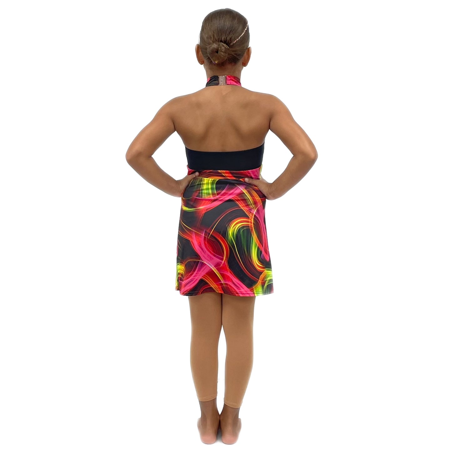 Multi Swirl Print Dress | Razzle Dazzle Dance Costumes