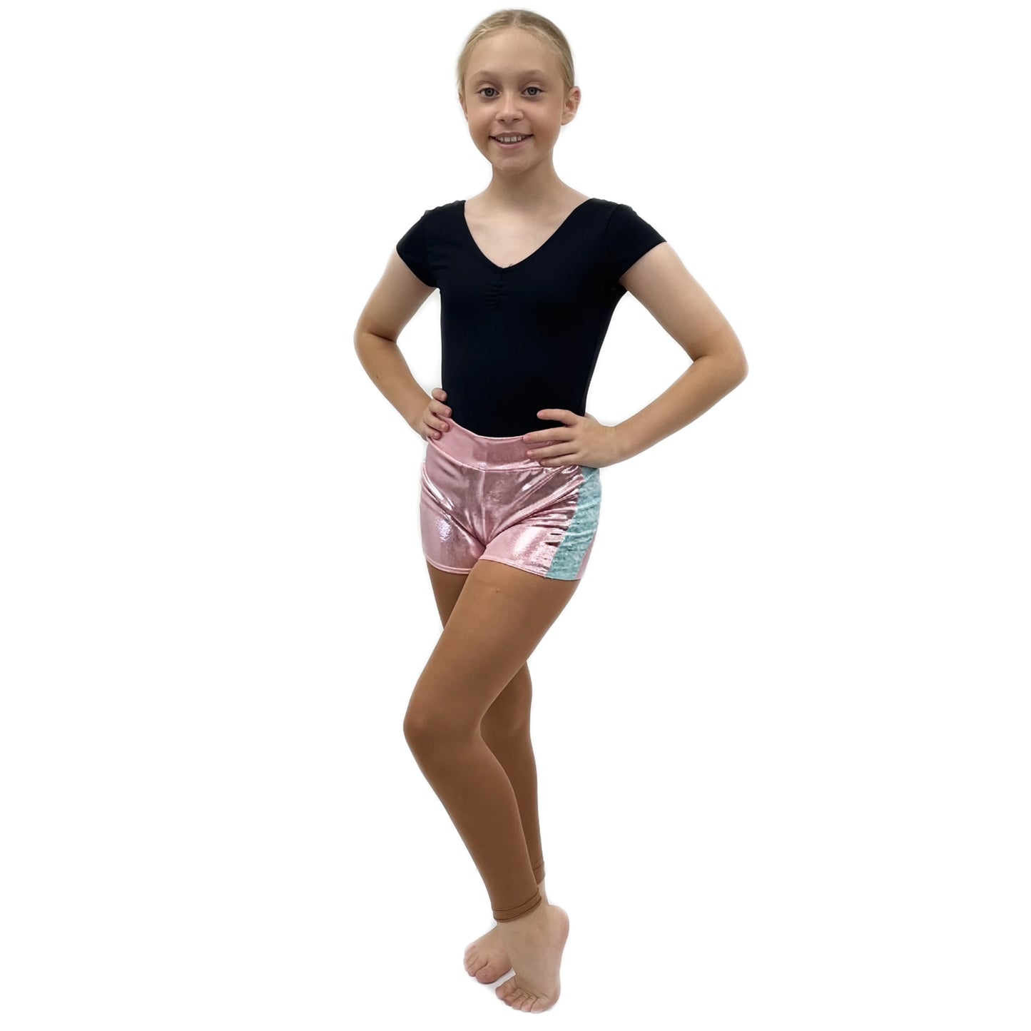 Pink & Blue Sequin Hot Pants | Razzle Dazzle Dance Costumes