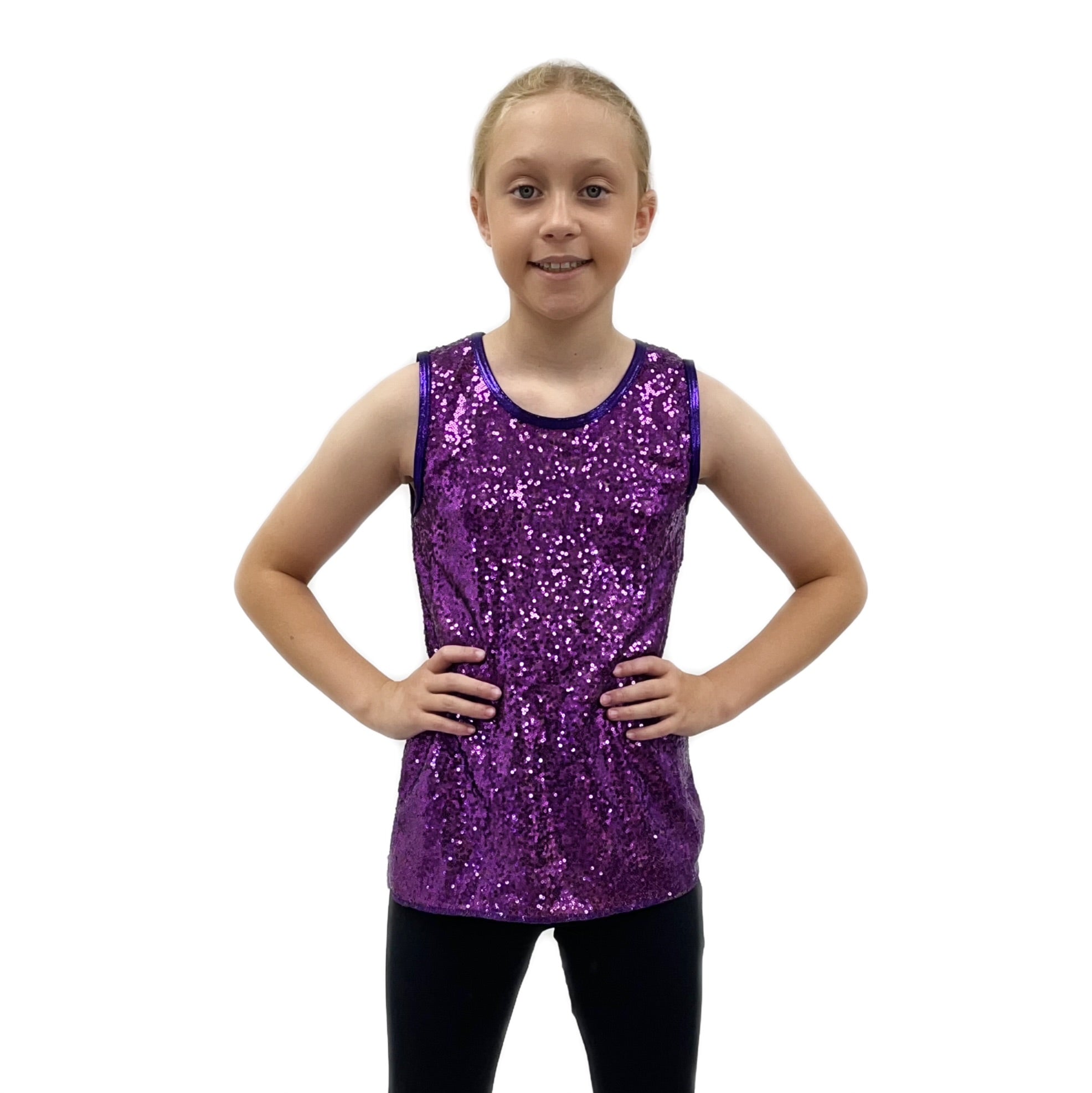 Girls deals purple vest