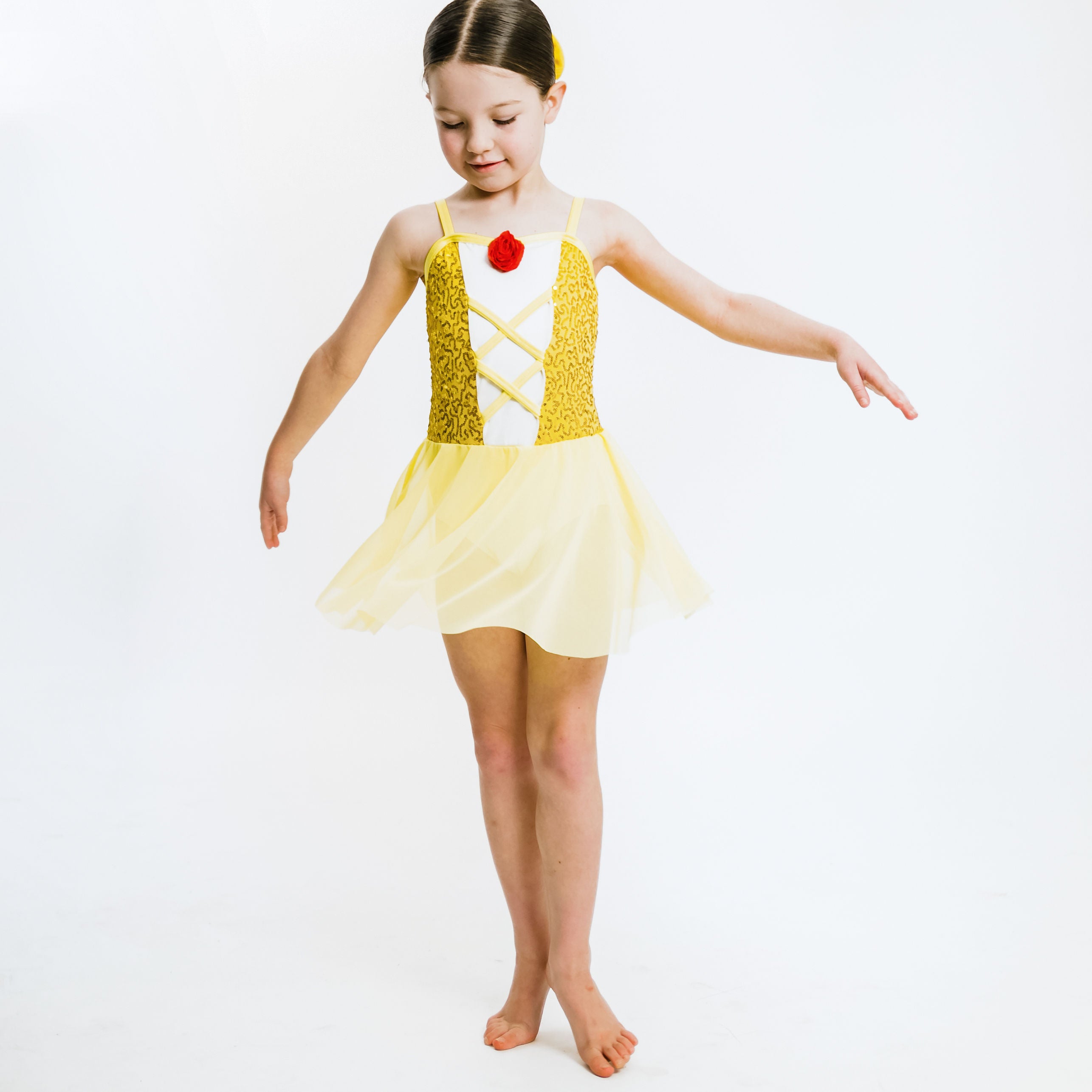 Gold hotsell lyrical dress