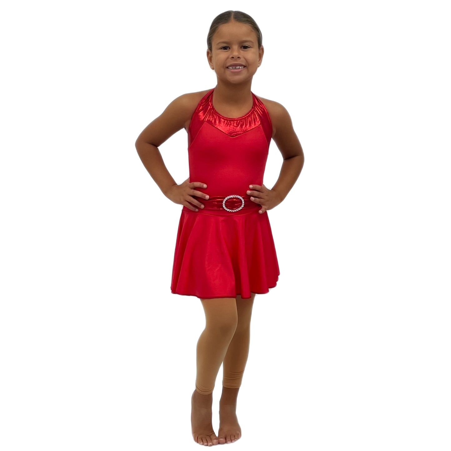 Red Halterneck Dress | Razzle Dazzle Dance Costumes Ltd