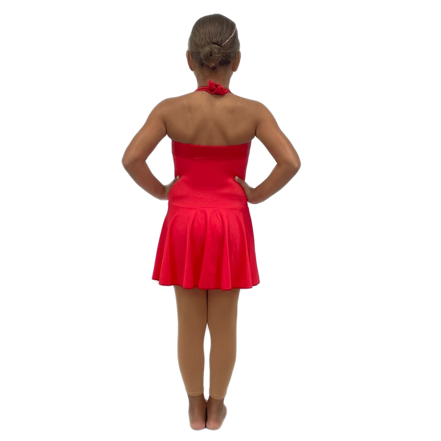 Red Halterneck Dress | Razzle Dazzle Dance Costumes Ltd