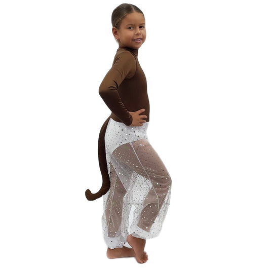 Sequin Monkey Costume with Tail | Razzle Dazzle Dance Costumes Ltd